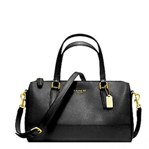 Coach Black and Gold Satchel